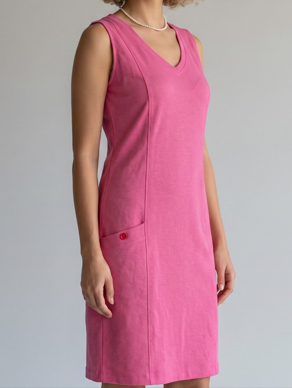 Horny Toad Pink Flexcell Tomboy Shift V-neck Tank Dress S